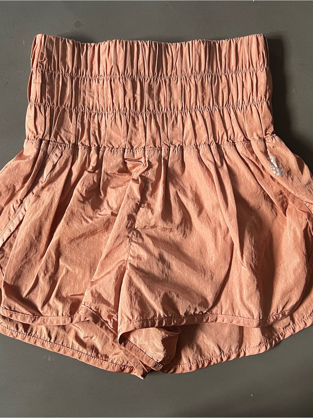 Free People Movement High-Waist Ruched Shorts Sz XS